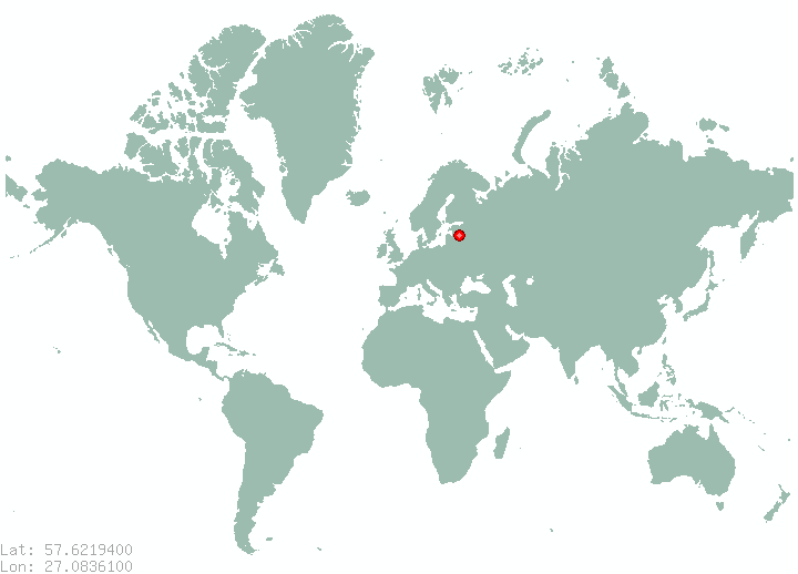 Kriguli in world map